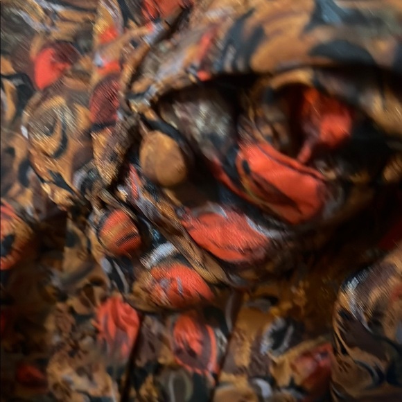 Vintage EJHarper Red and Brown Casual Button Down Shirt - Picture 4 of 8